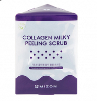 Пилинг-скраб молочный MIZON Collagen Milky Peeling Scrub (7 гр*24 штуки)