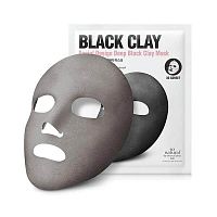 Маска-корсет на основе угля So Natural Facial Design Deep Black Clay Mask (1 sht/14 g)