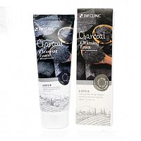 Пенка для умывания с древесным углем 3W Clinic Charcoal Foam Cleansing (100 мл)
