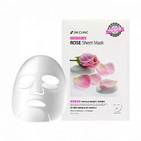 Маска тканевая 3W CLINIC Essential Up Rose Sheet Mask(25 мл)