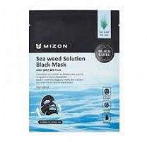 Маска для лица MIZON SEAWEED SOLUTION BLACK(25 ГР)