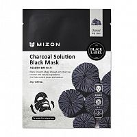 Маска для лица MIZON СHARCOAL SOLUTION BLACK(25 ГР)