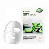 Маска тканевая 3W CLINIC Essential Up Aloe Sheet Mask(25 мл)