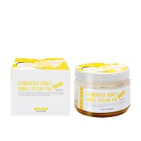 Пилинг-пэды с медом WishFormula JJOYY FERMENTED HONEY BUBBLE PEELING PAD JUMBO(15 шт/300 мл)