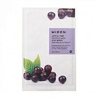 Маска для лица тканевая c ягодой асаи MIZON Joyful Time essence mask ACAI BERRY (23 гр)