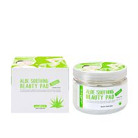 Пилинг-пэды с алоэ WishFormula JJOYY ALOE SOOTHING BEAUTY PAD JUMBO(120 шт/550 мл)