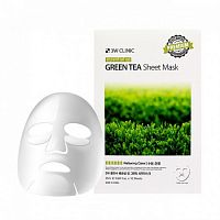 Маска тканевая 3W CLINIC Essential Up Green Tea Sheet Mask(25 мл)
