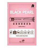Листовая маска для лица Mijin Care Daily Dewy Pearl Mask Pack (25 мл) черный жемчуг