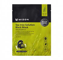 Маска для лица MIZON TEATREE SOLUTION BLACK(25 ГР)