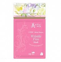 Двухэтапная маска для лица Mijin MIDAMEUN 2STEP WHITE FLOWERS WRINKLE FREE MASK(26 Гр)
