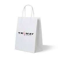 Пакет бумажный белый TRIMAY 24*11*32
