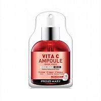 Ампульная маска, выравнивающая тон кожи  с витамином С Proud Mary Vita C Ampoule Mask Pack(25 гр)