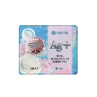 Прокладки гигиенические SAYURI Argentum+ СУПЕР (4 капли) (24 см), 9 шт