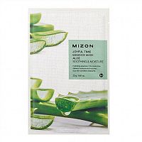 Маска для лица тканевая c алоэ MIZON Joyful Time essence mask ALOE(23 гр)