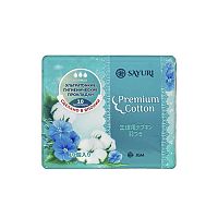 Прокладки гигиенические SAYURI Premium Cotton НОРМАЛ (3 капли) (24 см), 10 шт