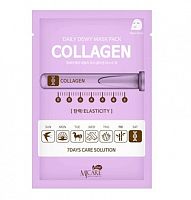 Листовая маска для лица Mijin Care Daily Dewy Collagen Mask Pack (25 мл) коллаген