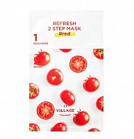Двухэтапная маска Village 11 Factory Refresh 2step mask #red(3 мл+25 мл)