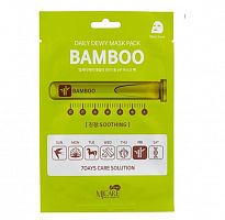 Листовая маска для лица Mijin Care Daily Dewy Bamboo Mask Pack (25 мл)бамбук
