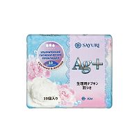Прокладки гигиенические SAYURI Argentum+ НОРМАЛ (3 капли) (24 см), 10 шт