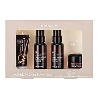 Набор миниатюр MIZON Snail miniature set (пенка 30 мл,тонер 50мл, эссенция 50 мл, крем 15 мл)