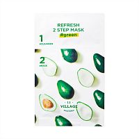 Двухэтапная маска Village 11 Factory Refresh 2step mask #green(3 мл+25 мл)