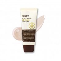ББ крем c муцином улитки PURITO Snail Clearing BB cream(30 мл)21 light beige